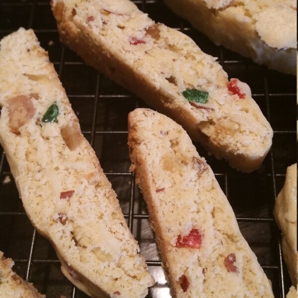 Homemade Candied Fruit and Almond Biscotti - 24 Biscotti