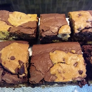 Homemade Brookies - Brownie Chocolate Chip Cookies - 12 Brookies
