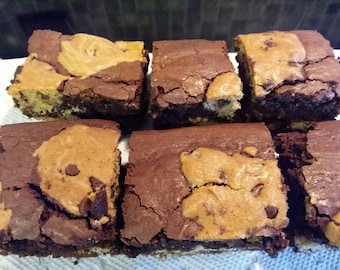 Homemade Brookies - Brownie Chocolate Chip Cookies - 12 Brookies