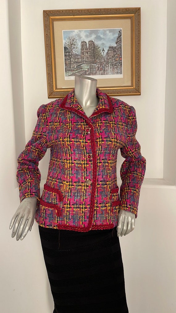 RUTY Paris Vintage 80’s Tweed Blazer Jacket Size F