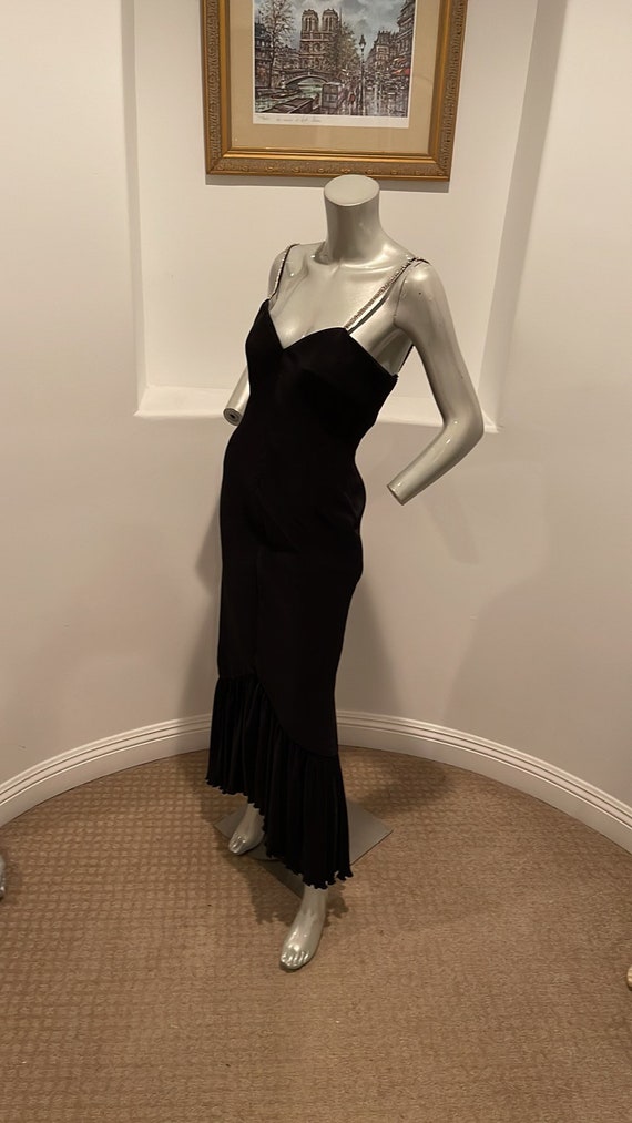 Rose Taft For Couture Fashions 1980’s Black Eveni… - image 4