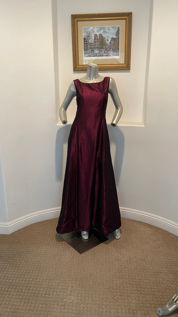 Rech Vintage Maxi Dress Burgundy Size FR 36 Gem