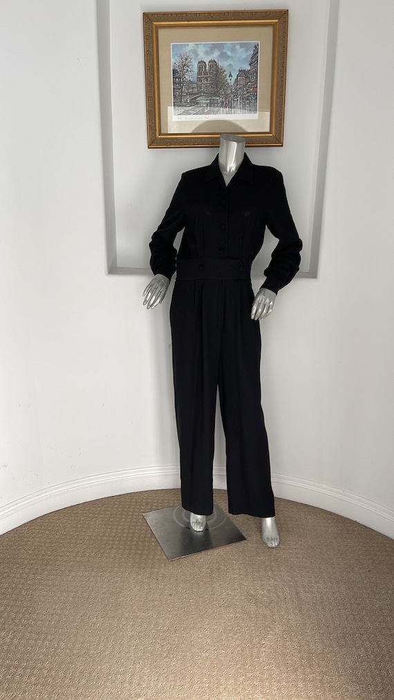 Episode Vintage 1980’s Black  Jumpsuit size 8