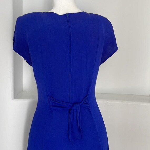 Nina Piccalino Vintage Midi Dress Royal Blue Size… - image 7