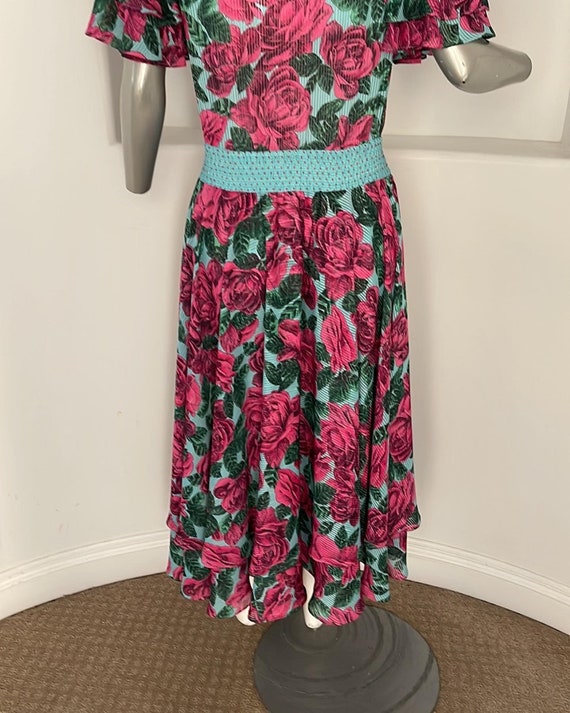 Diane Freis Original Dress Floral Vintage 80’s - image 8