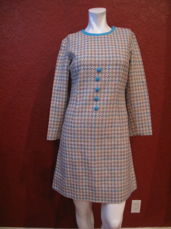 Unbranded Multi Plaids Vintage Dress Long Sleeve