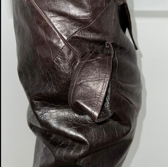 Christian Dior Boutique Leather Dress By John Gal… - image 9