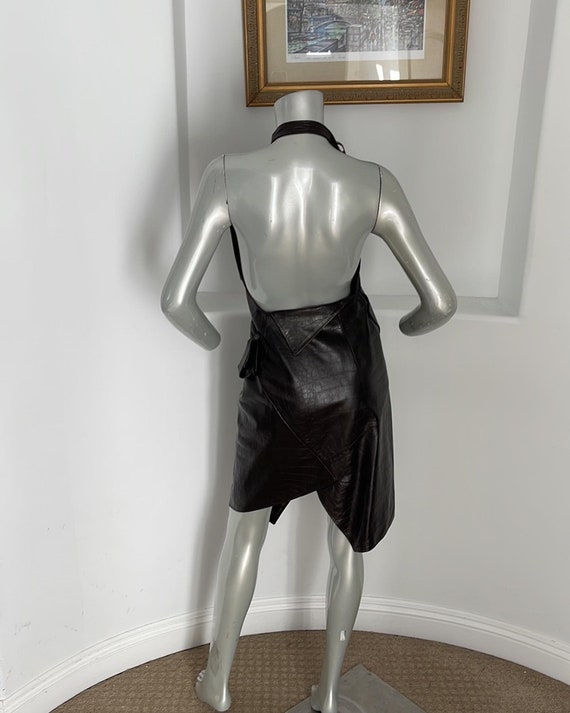 Christian Dior Boutique Leather Dress By John Gal… - image 4