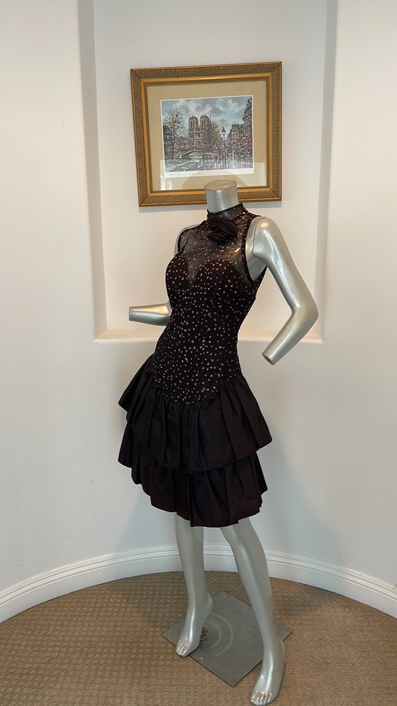 Vintage 1980's Climax Cocktail Dress For David Ho… - image 2