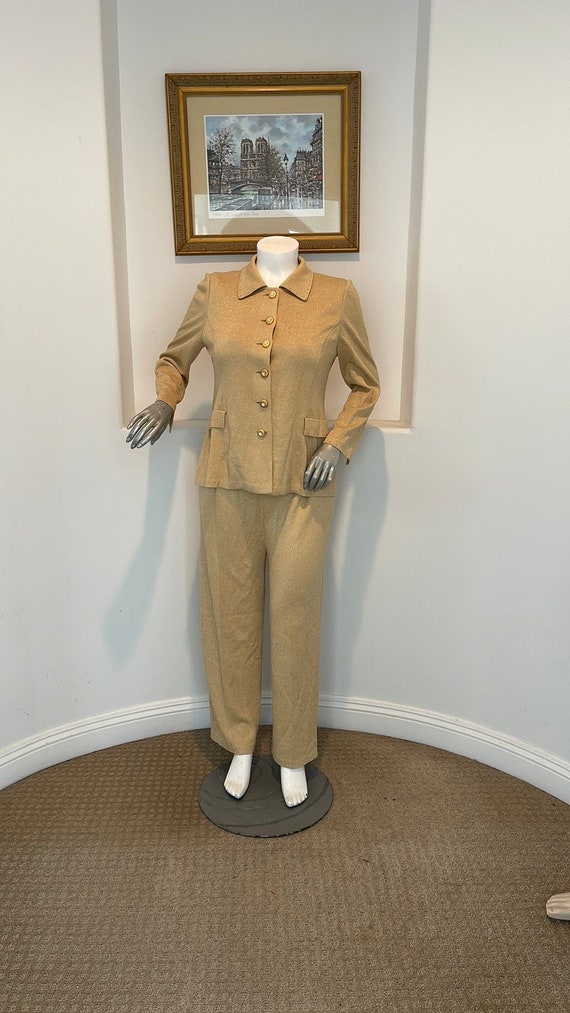 Tiffany Knit Collection Pants/Jacket Set Size 18