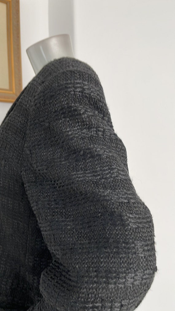 PHYLLIS Tweed Black Blazer Vintage 1980’s - image 9