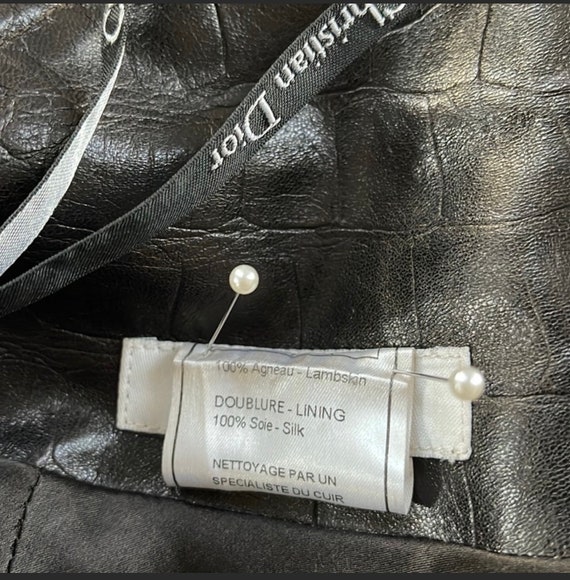 Christian Dior Boutique Leather Dress By John Gal… - image 6