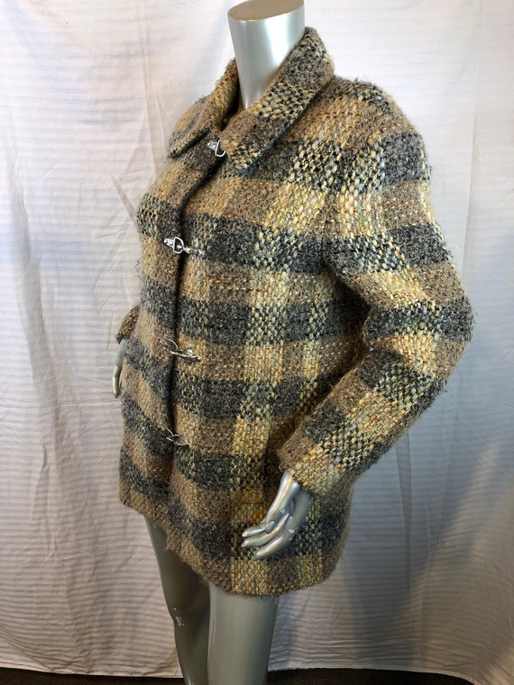 Vintage Carlisle Women Multi Color Plaids Jacket/coat Gem