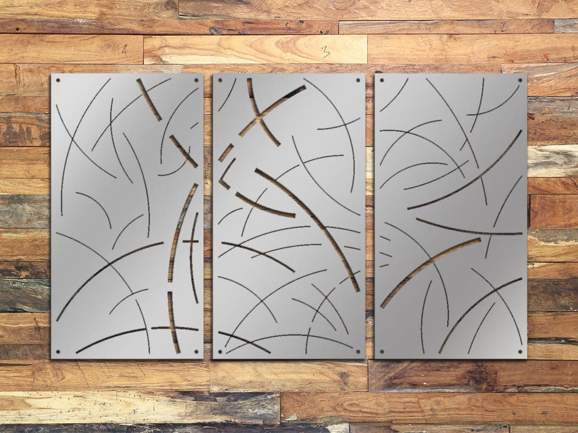 Laser Cut Metal Decorative Wall Art Panel Sculpture for Home Etsy