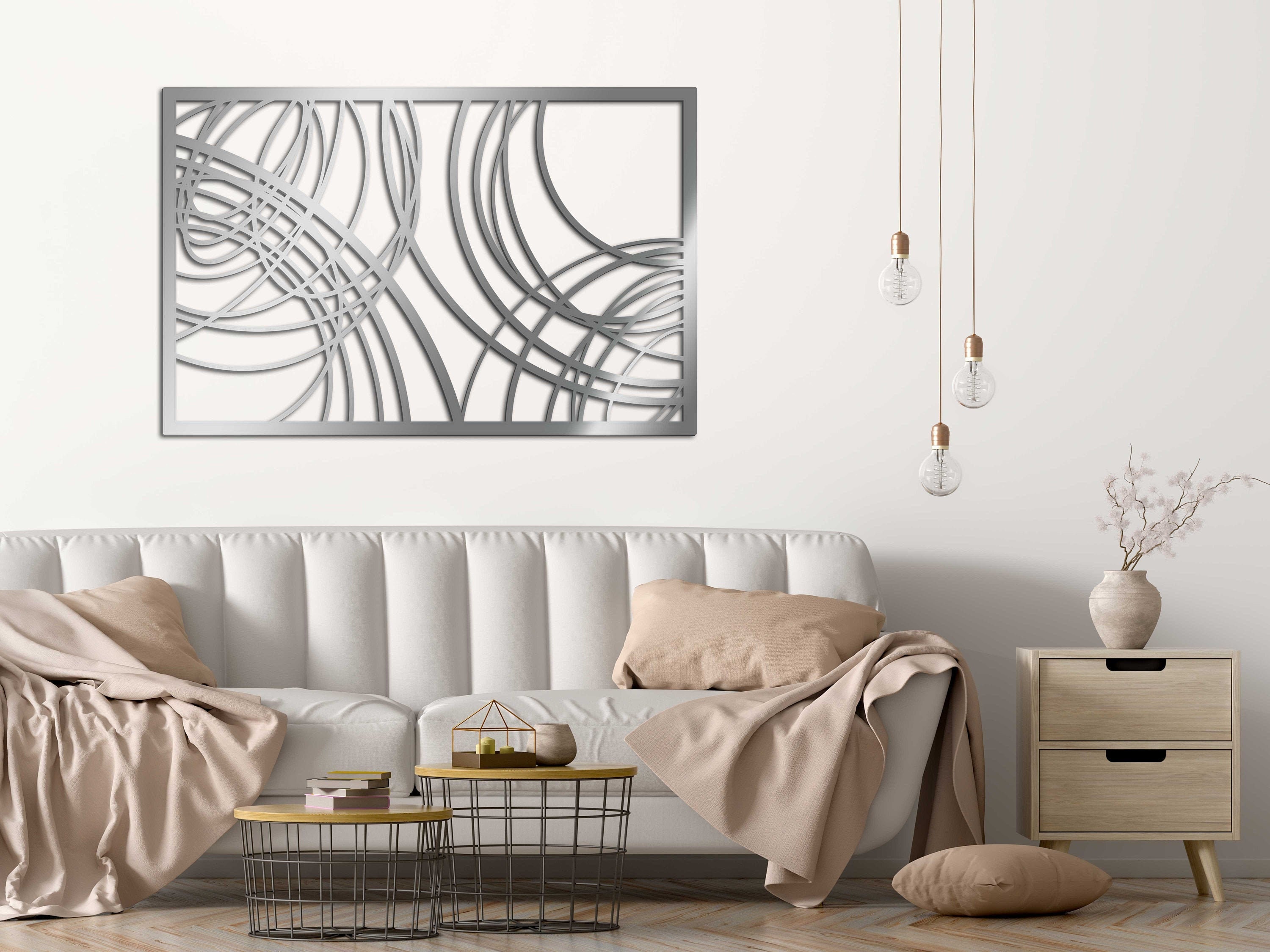 Laser Cut Metal Decorative Wall Art Panel Sculpture for Home Etsy