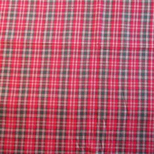 Selvage to Selvage Print Green Mini-Plaid Fabric