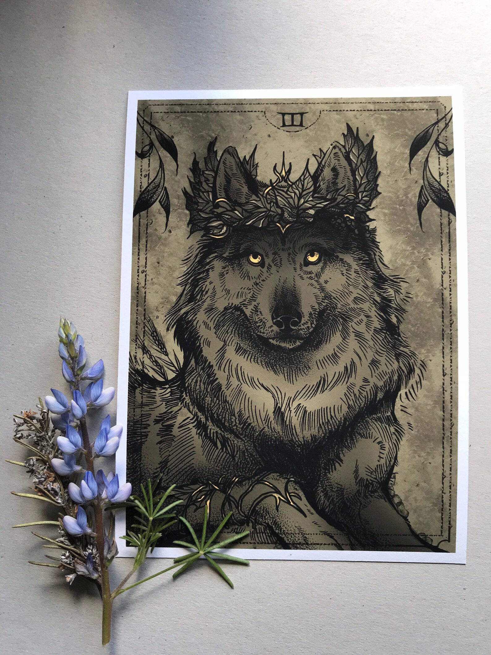 Giclée PRINT Tarot Wolves Etsy