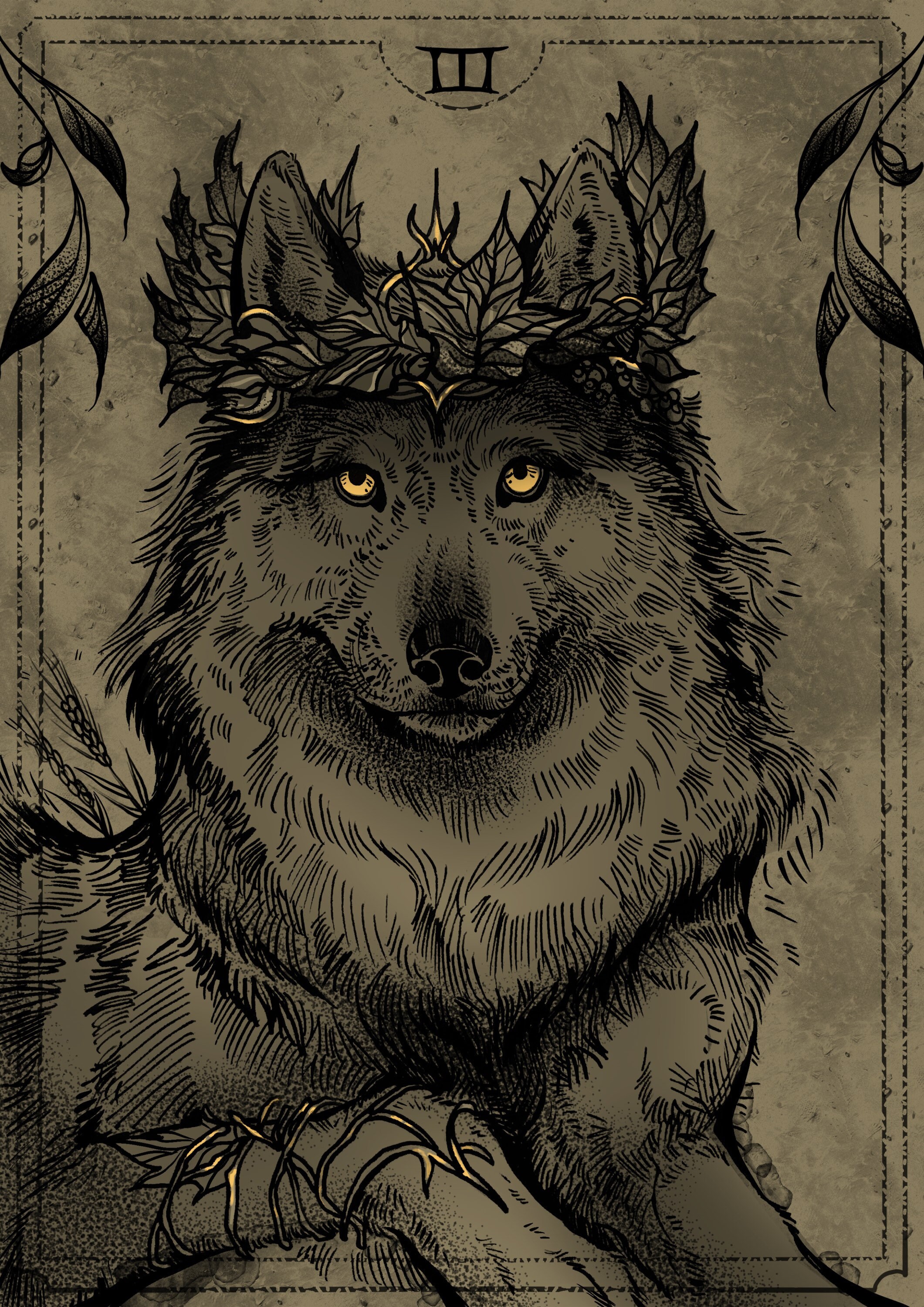 Giclée PRINT Tarot Wolves Etsy UK