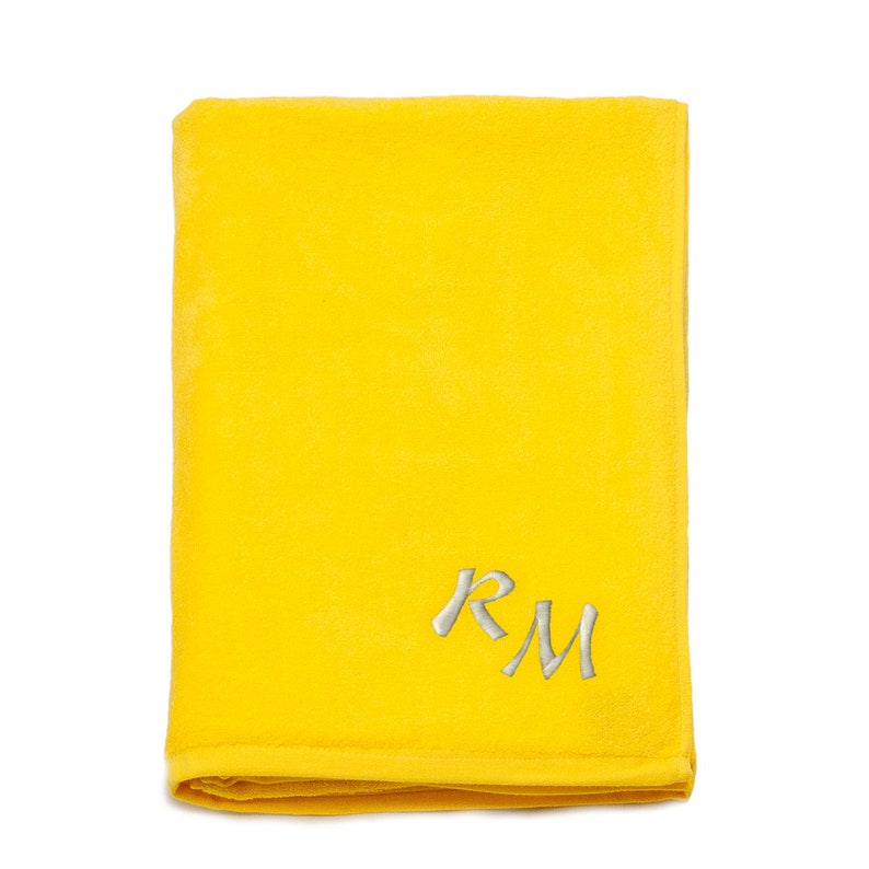 Large Beach Towel Personalized Embroidered Monogram 100 Etsy