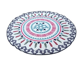 Large Round Beach Towel Circle Rounded Towels 150cm (59”) – Ref Montana
