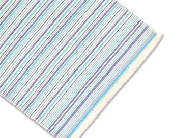 Fouta Beach Towel with Blue and White Stripes