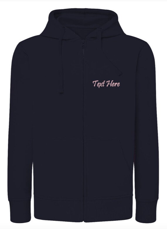 Custom Navy Blue Hoodie Sporty Jacket for Women