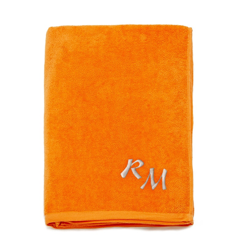 Large Beach Towel Personalized Embroidered Monogram 100 Etsy