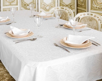 Nappe antitache Lyon - Blanc