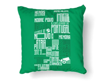 Green decorative pillow Seleção Nacional