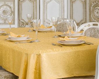 Toalha de mesa anti-nódoa Lyon - Dourado