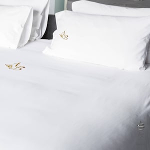 Wedding & Weddings Anniversary Gold Personalized Double Flat Bed Sheets