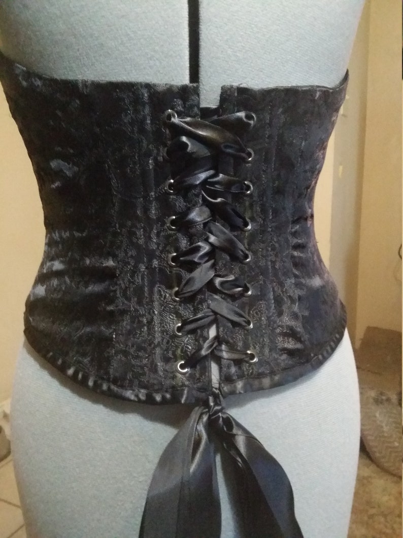 Made to size stainless steel boned Brocade over-bust corsets | Etsy