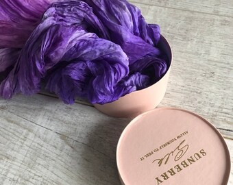 Purple Silk scarf for women scarves Mothers Day gift