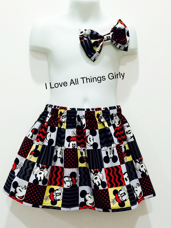 minnie mouse black skirt