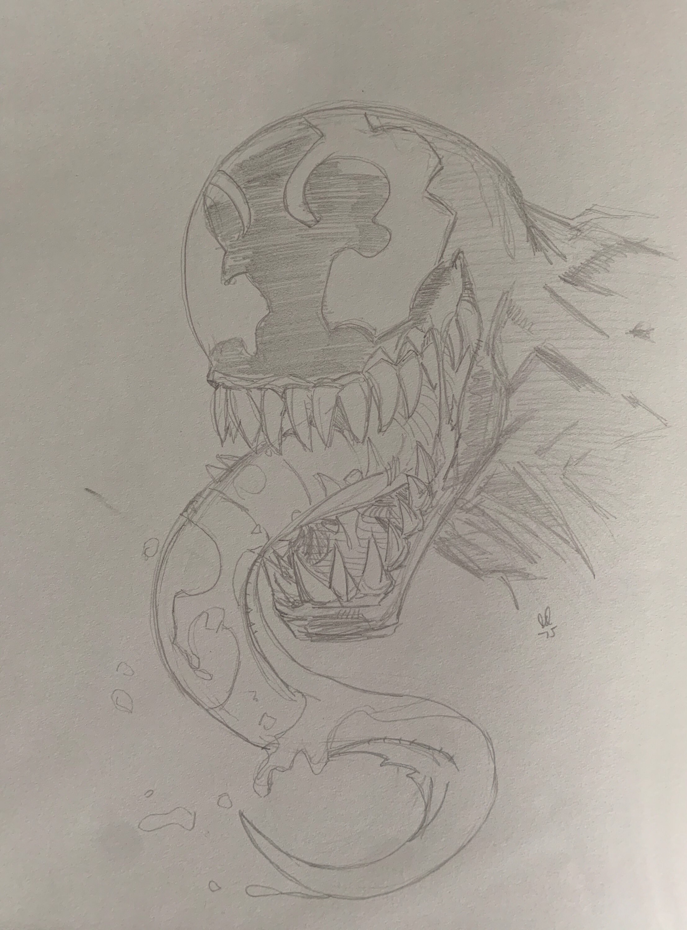 How to Draw Venom- Step by Step Video Lesson - YouTube