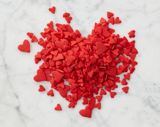 Red Heart Sprinkles Large and Small Perfect for Etsy