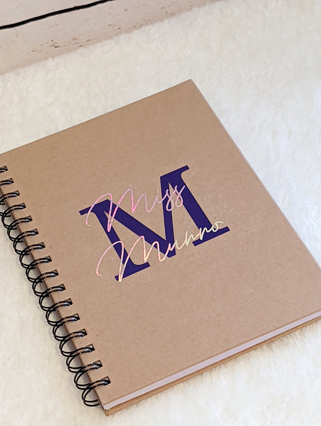Personalised Notebook - Teacher Gift - Office Gift - Token Present ...