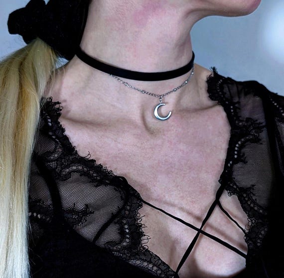Choker Gothique Punk En Cuir PU - Collier Ras De Cou Réglable Avec Pendentif Pour Homme Et Femme