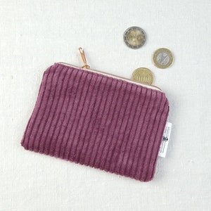 kleines Etui für Damen // Geldbörse aus Breitcord in flieder // Kosmetiktäschchen // Geschenk zum Geburtstag