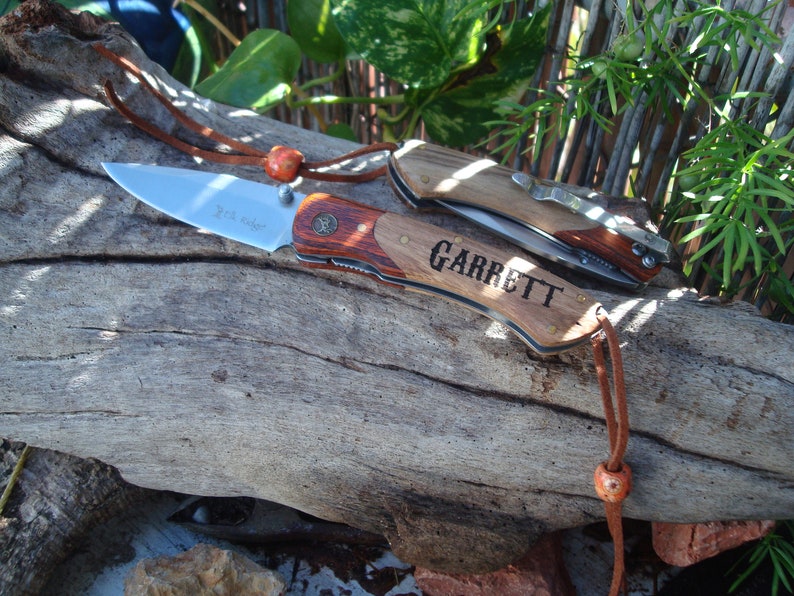 Set of 4 Personalized Knives Hunting Knife Gift for Men Etsy
