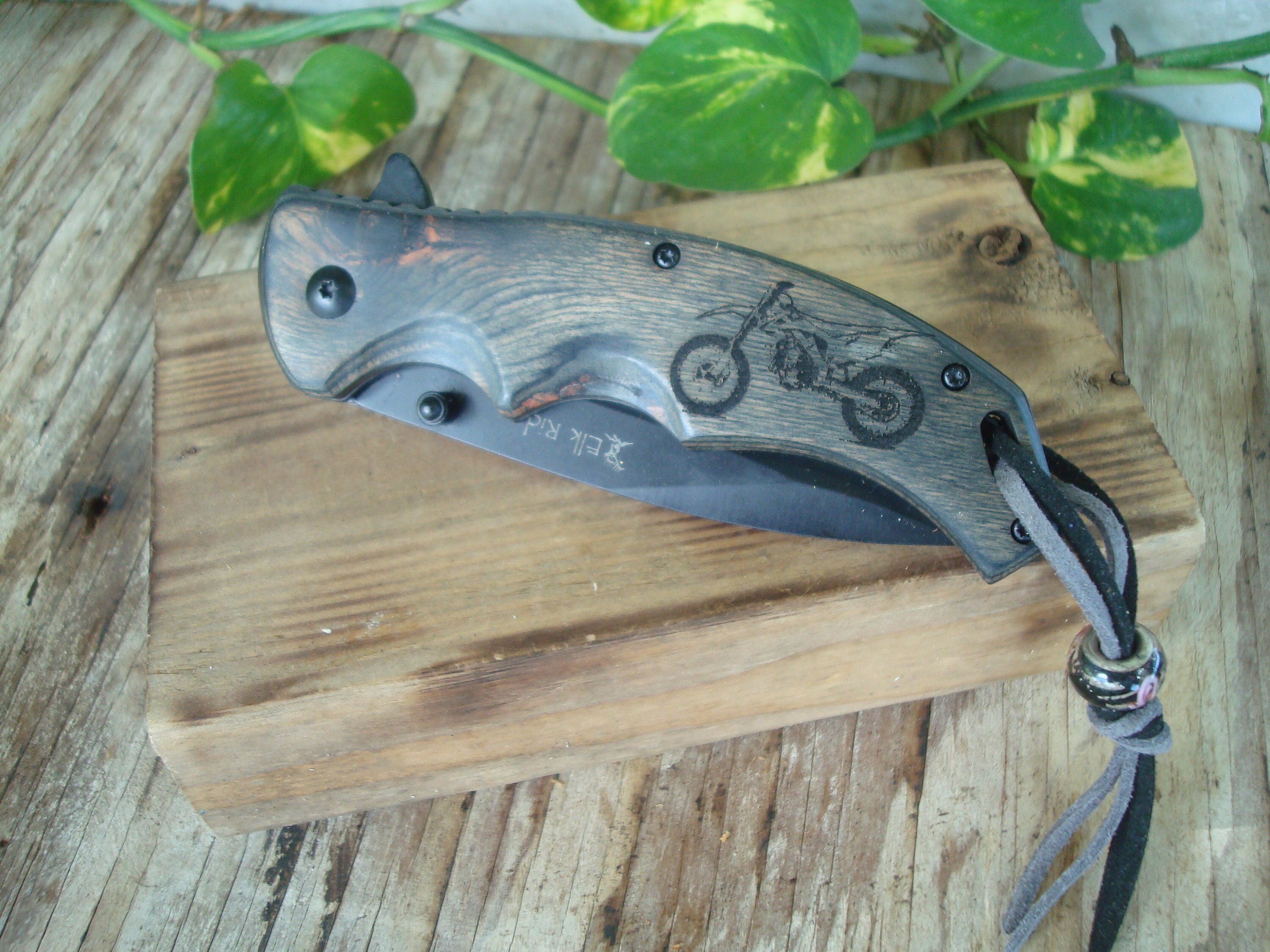 Personalized Knife Engraved Motorcycle Pocket Groomsman Etsy