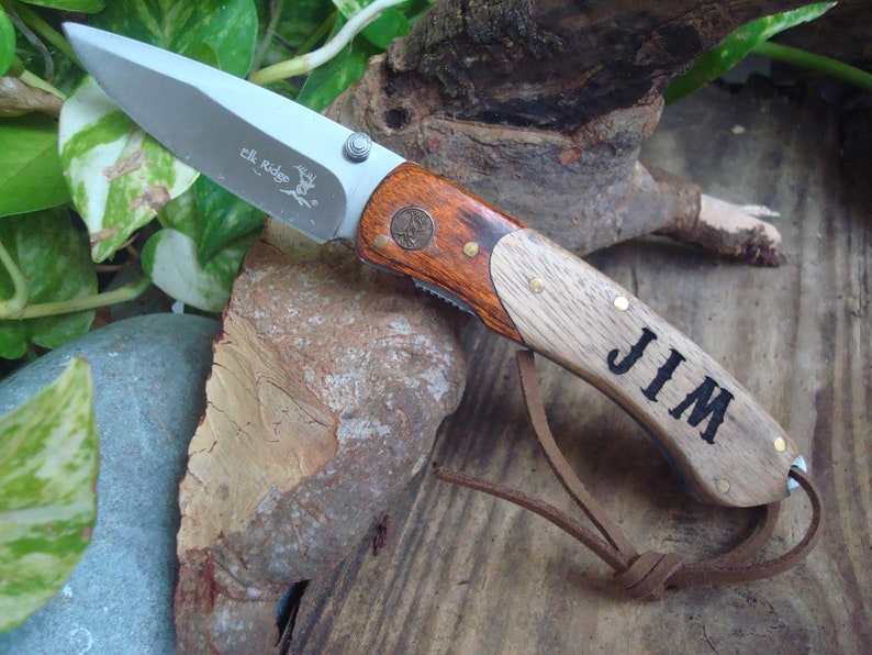 Set of 4 Personalized Knives Hunting Knife Gift for Men Etsy