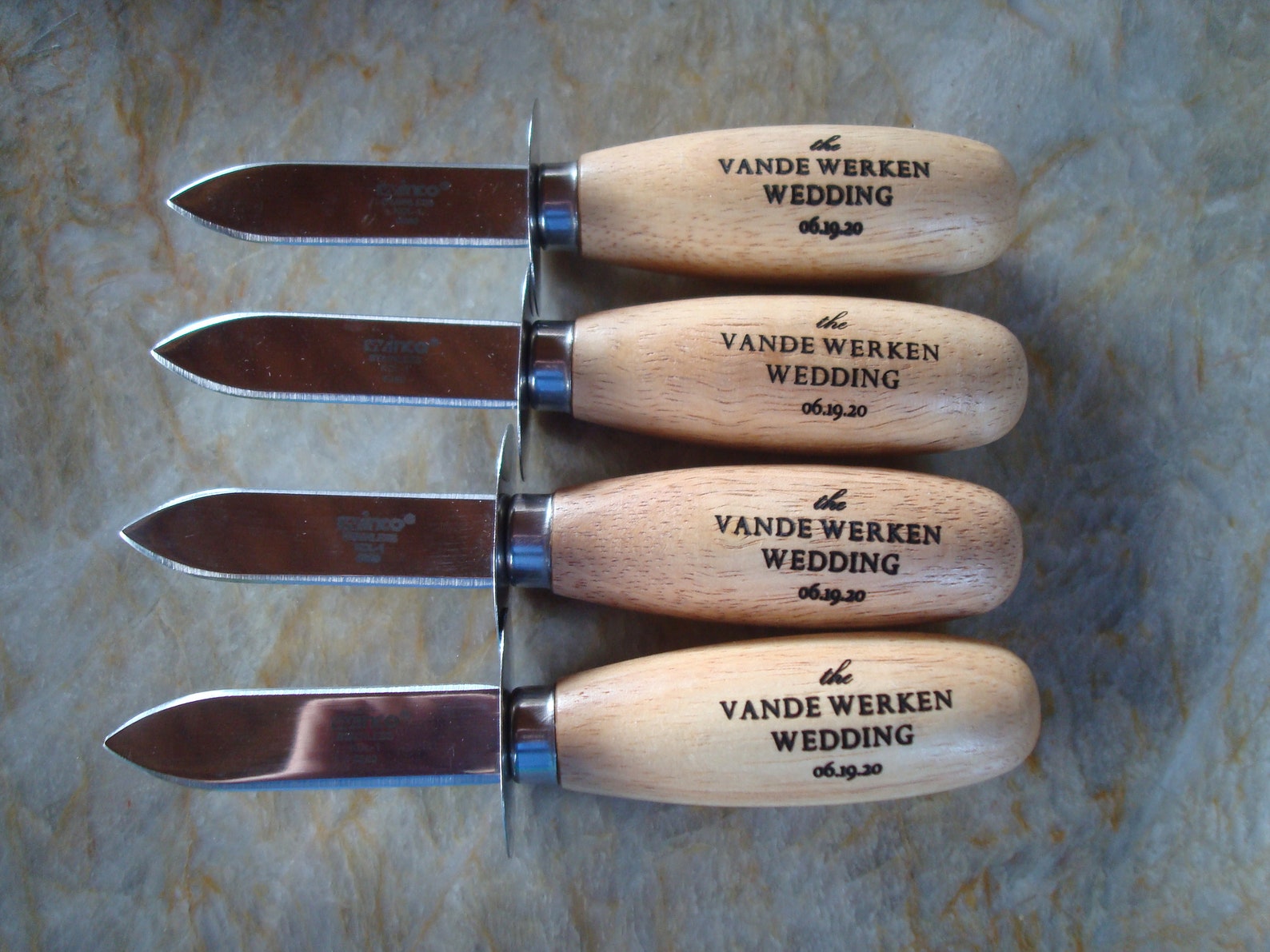 Set 4 Personalized Oyster/clam Knife Oyster Knifes Etsy