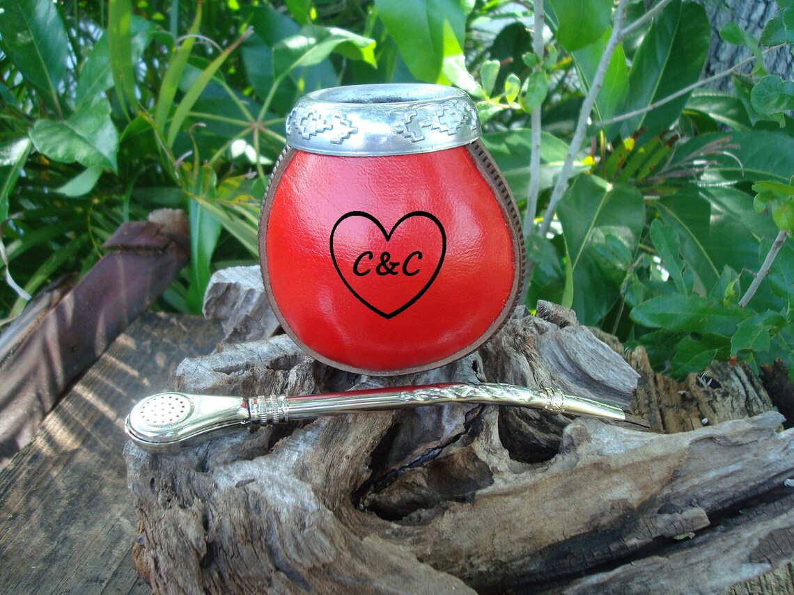 Personalized Mate Straw Argentina Mate GOURD With Straw Etsy
