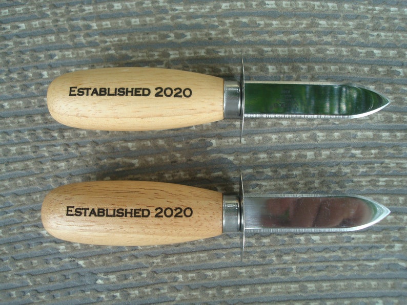 Set 4 Personalized Oyster/clam Knife Oyster Knifes Etsy