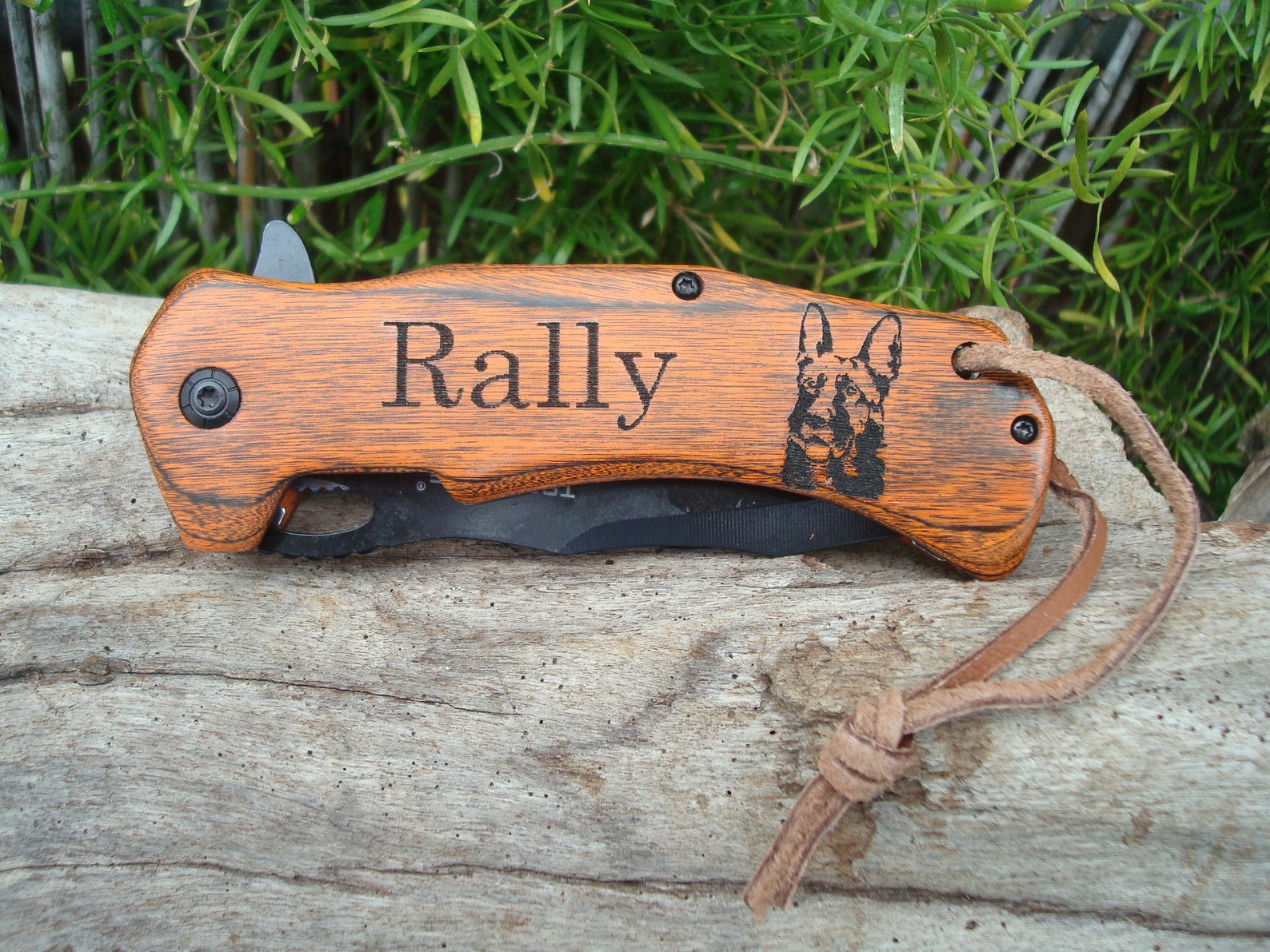 Personalized Knife Dog German Shepherd Pocket Knife Etsy