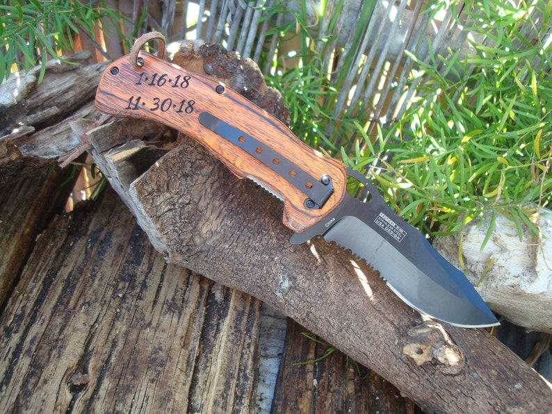 Personalized Knife map of Texas Custom Knives Pocket Etsy