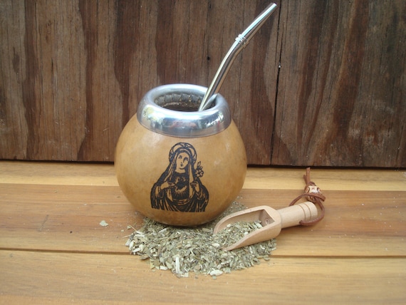 Argentina Mate, Mate Cup, Aluminum Cup, Straw, Spoon, Yerba Mate, Mate  Gourd