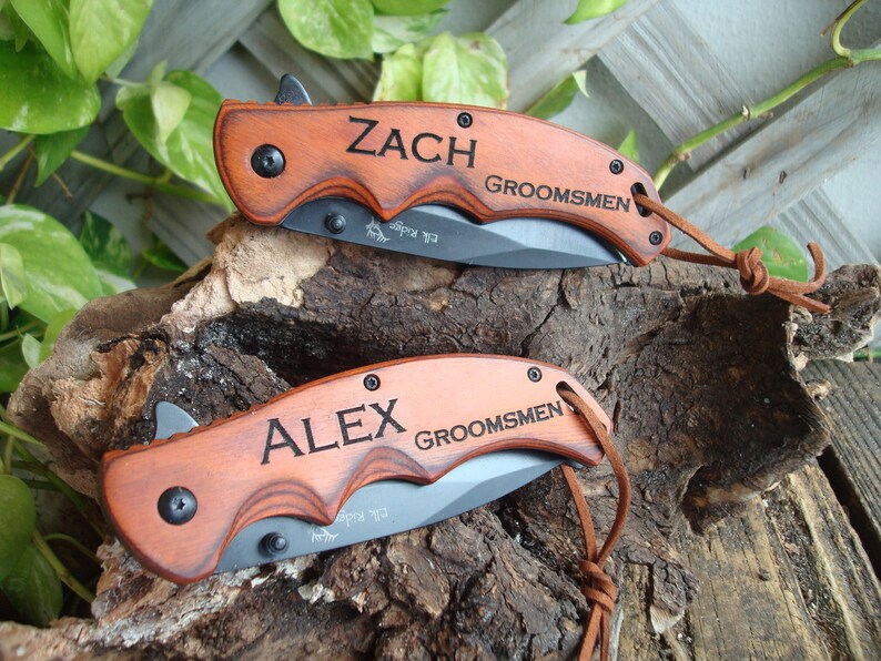 Personalized Knife Engrave Pocket Groomsman Gift Knife Etsy