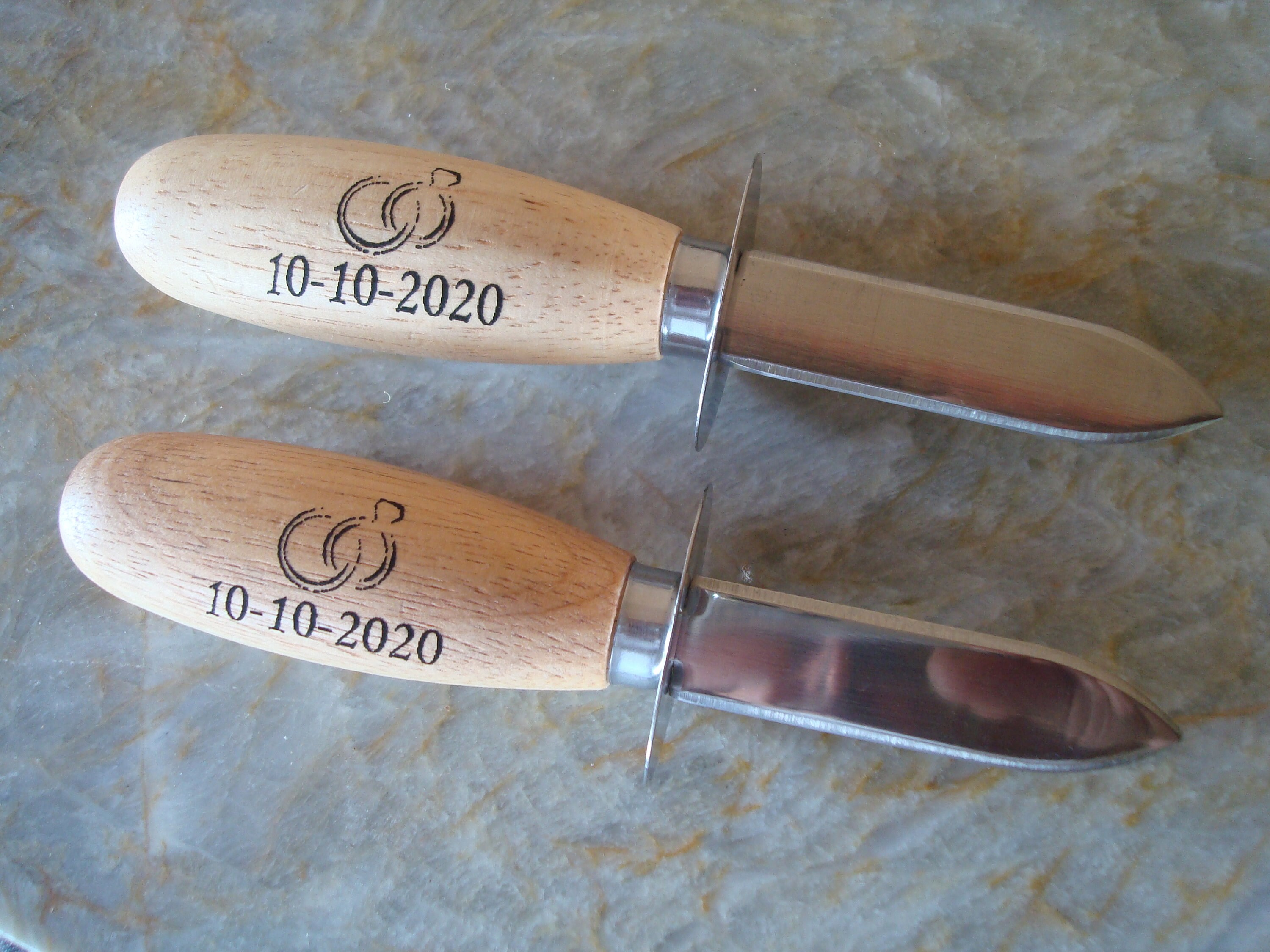 Set 2 Personalized Oyster/Clam Knife Oyster Knifes Etsy